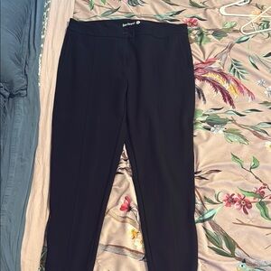 Betabrand Black Straight Leg Pants Professional Style